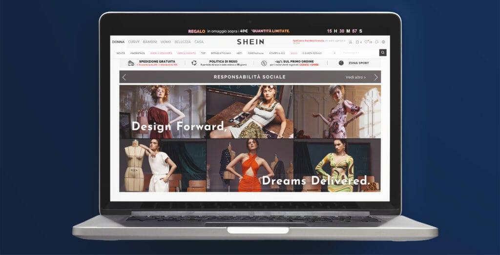 e-commerce di successo Shein